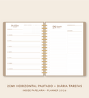 IMPRIMÍVEL Insert Planner - Visões 2026 (somente semanas e/ou dias) - Meses Contínuos