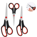Kit 3 Tesouras Multifuncional Cabelo Papel Em Aço Inox 3 Unidade