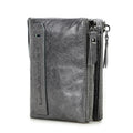 Contact's moda couro genuíno carteira feminina bifold titular do cartão moeda bolsa pequena bolsa feminina clipe de dinheiro masculino bolso carteiras