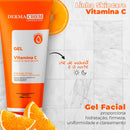 Kit 3 Skincare Vitamina C Clareador Dermachem - Sérum Melasma Clear Clareador / Gel Facial Anti-Idade / Sabonete Facial Vit C