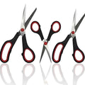 Kit 3 Tesouras Multifuncional Cabelo Papel Em Aço Inox 3 Unidade