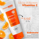Kit 3 Skincare Vitamina C Clareador Dermachem - Sérum Melasma Clear Clareador / Gel Facial Anti-Idade / Sabonete Facial Vit C