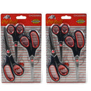 Kit 3 Tesouras Multifuncional Cabelo Papel Em Aço Inox 3 Unidade