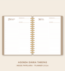 IMPRIMÍVEL Insert Planner - Visões 2026 (somente semanas e/ou dias) - Meses Separados