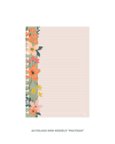 RE107 - Pautado The Flowers A5 - Refil