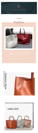 SC Marca De Luxo Sacolas De Couro De Vaca Designer De Couro Bolsas Mulheres Sacos De Ombro Moda Feminina Grande Capacidade Liner Bag