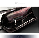 Baellery carteiras masculinas estilo longo titular do cartão de alta qualidade masculino bolsa com zíper grande capacidade marca carteira de couro do plutônio para homem