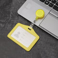 Porta-cartões de trabalho de liga de alumínio, porta-cartão de trabalho, cartão de identificação, cordão, suporte, metal vertical, negócios, 1 peça