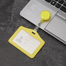 Porta-cartões de trabalho de liga de alumínio, porta-cartão de trabalho, cartão de identificação, cordão, suporte, metal vertical, negócios, 1 peça
