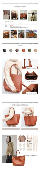 SC Marca De Luxo Sacolas De Couro De Vaca Designer De Couro Bolsas Mulheres Sacos De Ombro Moda Feminina Grande Capacidade Liner Bag