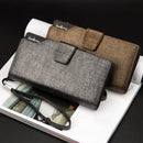 Baellery carteiras masculinas estilo longo titular do cartão de alta qualidade masculino bolsa com zíper grande capacidade marca carteira de couro do plutônio para homem