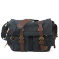 Retro Casual Canvas Bag Simple Men's Crossbody Large Capacity Computer Crossbody Shoulder Bag