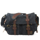 Retro Casual Canvas Bag Simple Men's Crossbody Large Capacity Computer Crossbody Shoulder Bag