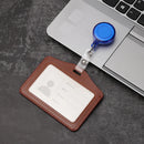 Porta-cartões de trabalho de liga de alumínio, porta-cartão de trabalho, cartão de identificação, cordão, suporte, metal vertical, negócios, 1 peça