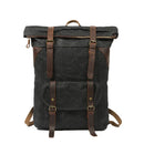 Retro Style Oil Canvas Hiking Backpack Waterproof Rucksack Backpack Bag