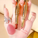 Private Label MINSHZEE OEM Customizable Double-Ended Lipstick & Liner Matte Vegan Transfer-Proof 2in1 Lip Liner with Lipstick