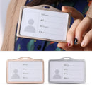 Porta-cartões de trabalho de liga de alumínio, porta-cartão de trabalho, cartão de identificação, cordão, suporte, metal vertical, negócios, 1 peça