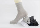 Hss 2023 meias de algodão masculino novos estilos 10 pares/lote preto homens de negócios meias respirável primavera verão para masculino tamanho dos eua (6.5-12)