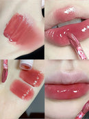 Magic Casa Women's Glossy Glass Lip Glaze Bubble Bear Mirror Water Color Student Milk Tea Wholesale Liquid Lipstick