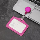 Porta-cartões de trabalho de liga de alumínio, porta-cartão de trabalho, cartão de identificação, cordão, suporte, metal vertical, negócios, 1 peça
