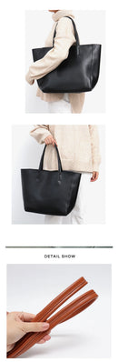 SC Marca De Luxo Sacolas De Couro De Vaca Designer De Couro Bolsas Mulheres Sacos De Ombro Moda Feminina Grande Capacidade Liner Bag