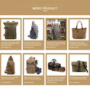 Vintage Genuine Leather With Canvas Weekend Mens Gym Canvas Custom Duffle Bag