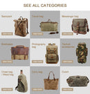 Vintage Genuine Leather With Canvas Weekend Mens Gym Canvas Custom Duffle Bag