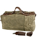 Vintage Genuine Leather With Canvas Weekend Mens Gym Canvas Custom Duffle Bag