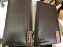 Baellery bolsa de mão masculina, carteira de grande capacidade para celular, bolso para cartão de passagem, carteira multifuncional de alta qualidade para homens