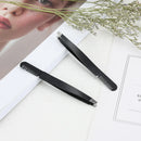 Personalized High Quality  Black Face Hair Trimmer Slanted Eyebrow Tweezers  With Comb