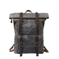 Retro Style Oil Canvas Hiking Backpack Waterproof Rucksack Backpack Bag