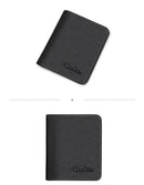 Bison denim carteiras masculinas preto bolsa de couro genuíno para homens titular do cartão de visita carteira masculina mini n4429