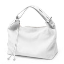 Bolsa de Ombro Grande Zency 100% Couro Genuíno para Mulheres, Bolsa Tote, Bolsa de Mão, Bolsa Hobo de Couro Preto, Bolsas com Zíper para Usar Debaixo do Braço