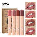 MAGIC CASA 4-Piece Matchstick Lip Gloss Gift Box Set Beauty Matte Lipstick Waterproof Non-Stick Cup Vegan Lip Glaze