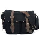 Retro Casual Canvas Bag Simple Men's Crossbody Large Capacity Computer Crossbody Shoulder Bag