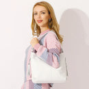 Zency 2026 Nova Moda Bolsa Feminina de Couro Genuíno Macio com Borla Elegante Bolsa Hobo de Ombro para Mulheres Bolsa Transversal Carteira Tiracolo