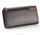 Baellery bolsa de mão masculina, carteira de grande capacidade para celular, bolso para cartão de passagem, carteira multifuncional de alta qualidade para homens