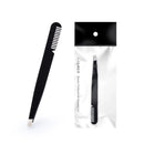 Personalized High Quality  Black Face Hair Trimmer Slanted Eyebrow Tweezers  With Comb
