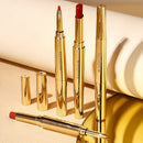 Private Label MINSHZEE OEM Customizable Double-Ended Lipstick & Liner Matte Vegan Transfer-Proof 2in1 Lip Liner with Lipstick