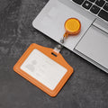 Porta-cartões de trabalho de liga de alumínio, porta-cartão de trabalho, cartão de identificação, cordão, suporte, metal vertical, negócios, 1 peça