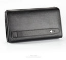 Baellery bolsa de mão masculina, carteira de grande capacidade para celular, bolso para cartão de passagem, carteira multifuncional de alta qualidade para homens