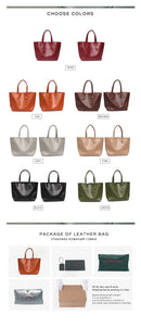 SC Marca De Luxo Sacolas De Couro De Vaca Designer De Couro Bolsas Mulheres Sacos De Ombro Moda Feminina Grande Capacidade Liner Bag