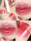 Magic Casa Women's Glossy Glass Lip Glaze Bubble Bear Mirror Water Color Student Milk Tea Wholesale Liquid Lipstick