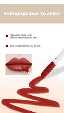 MAGIC CASA 4-Piece Matchstick Lip Gloss Gift Box Set Beauty Matte Lipstick Waterproof Non-Stick Cup Vegan Lip Glaze