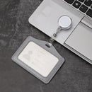Porta-cartões de trabalho de liga de alumínio, porta-cartão de trabalho, cartão de identificação, cordão, suporte, metal vertical, negócios, 1 peça