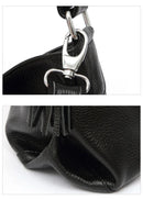 Zency 2026 Nova Moda Bolsa Feminina de Couro Genuíno Macio com Borla Elegante Bolsa Hobo de Ombro para Mulheres Bolsa Transversal Carteira Tiracolo