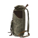 Retro Style Oil Canvas Hiking Backpack Waterproof Rucksack Backpack Bag