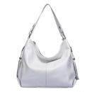 Zency 2026 Nova Moda Bolsa Feminina de Couro Genuíno Macio com Borla Elegante Bolsa Hobo de Ombro para Mulheres Bolsa Transversal Carteira Tiracolo