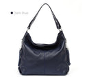 Zency 2026 Nova Moda Bolsa Feminina de Couro Genuíno Macio com Borla Elegante Bolsa Hobo de Ombro para Mulheres Bolsa Transversal Carteira Tiracolo