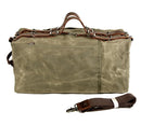 Vintage Genuine Leather With Canvas Weekend Mens Gym Canvas Custom Duffle Bag